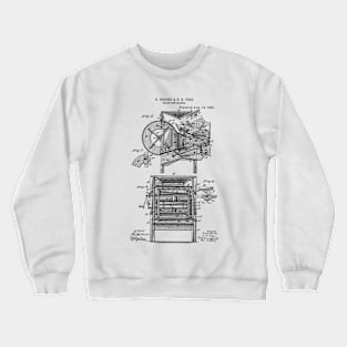 Grain Separator Vintage Patent Hand Drawing Crewneck Sweatshirt